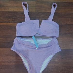 Brand new light purple bathing suit